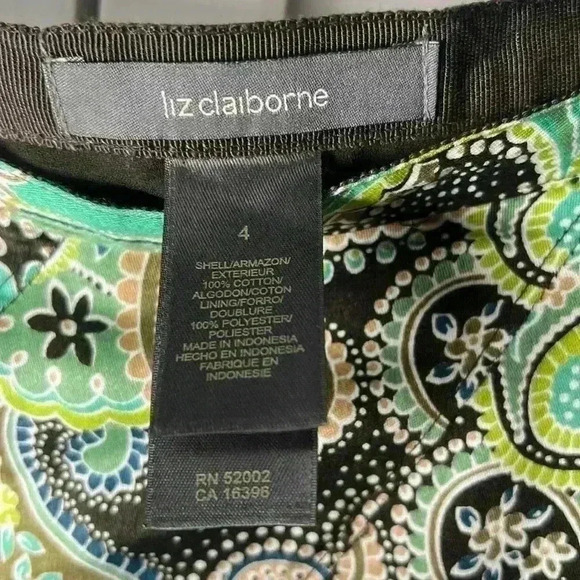 Liz Claiborne Paisley Blazer & Skirt Set Size 6 and Size 4 - Picture 14 of 16